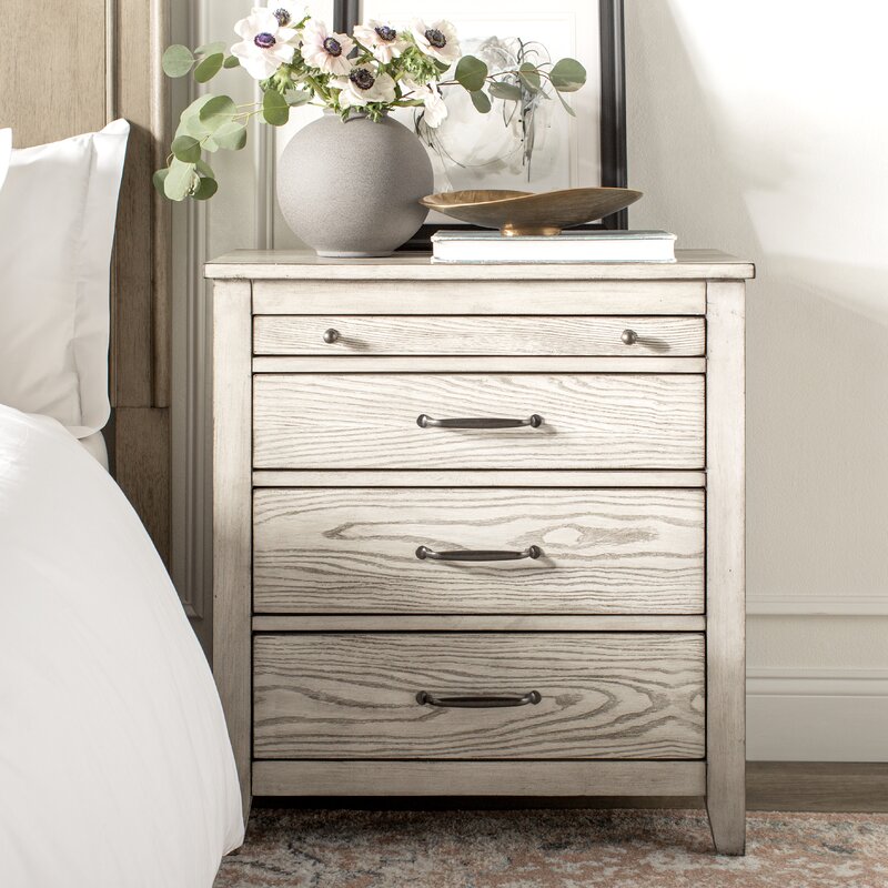 Fashion light grey nightstand